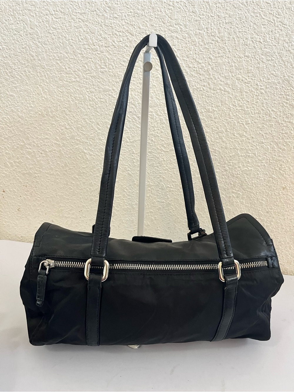 Prada nylon vintage pushlock shoulder bag - Picture 2 of 12